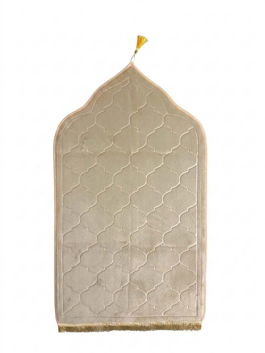 Gebetsteppich Mihrab Form beige