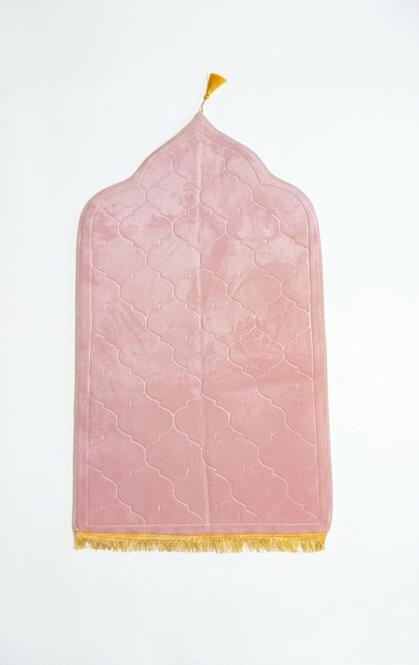 Gebetsteppich Mihrab Form pink