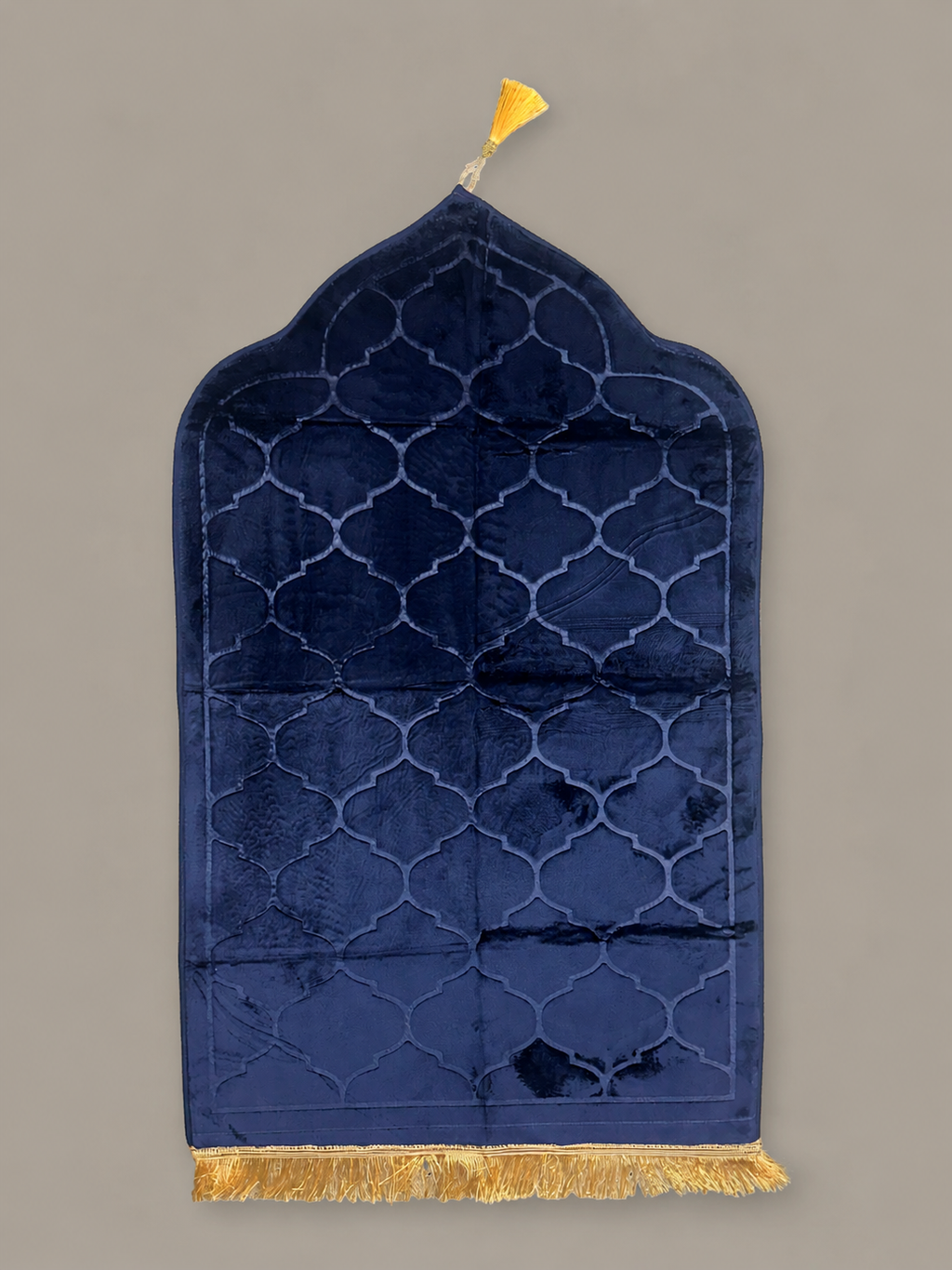 Gebetsteppich Mihrab Form dunkelblau